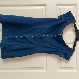 Forever 21 button Jean dress